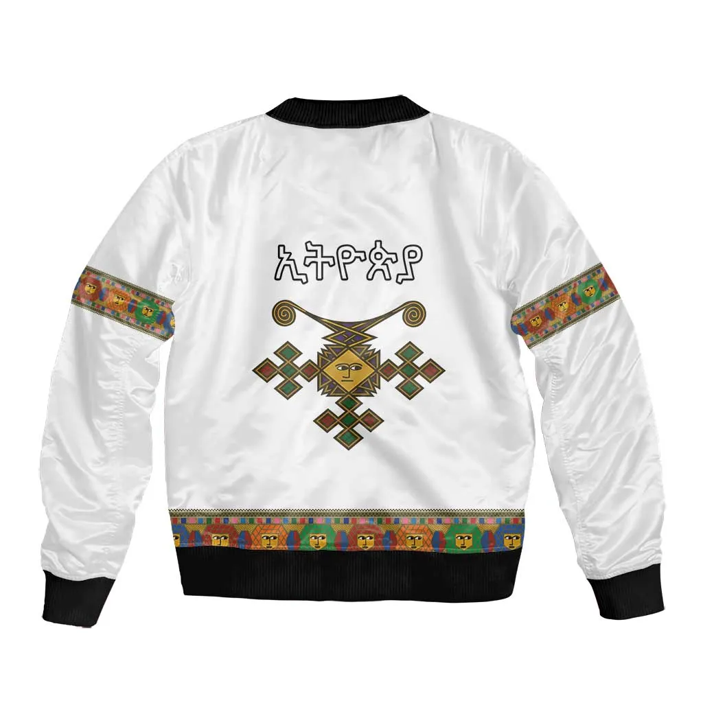Ethiopia Saba Kemis Habesha Style Bomber Jacket LT15
