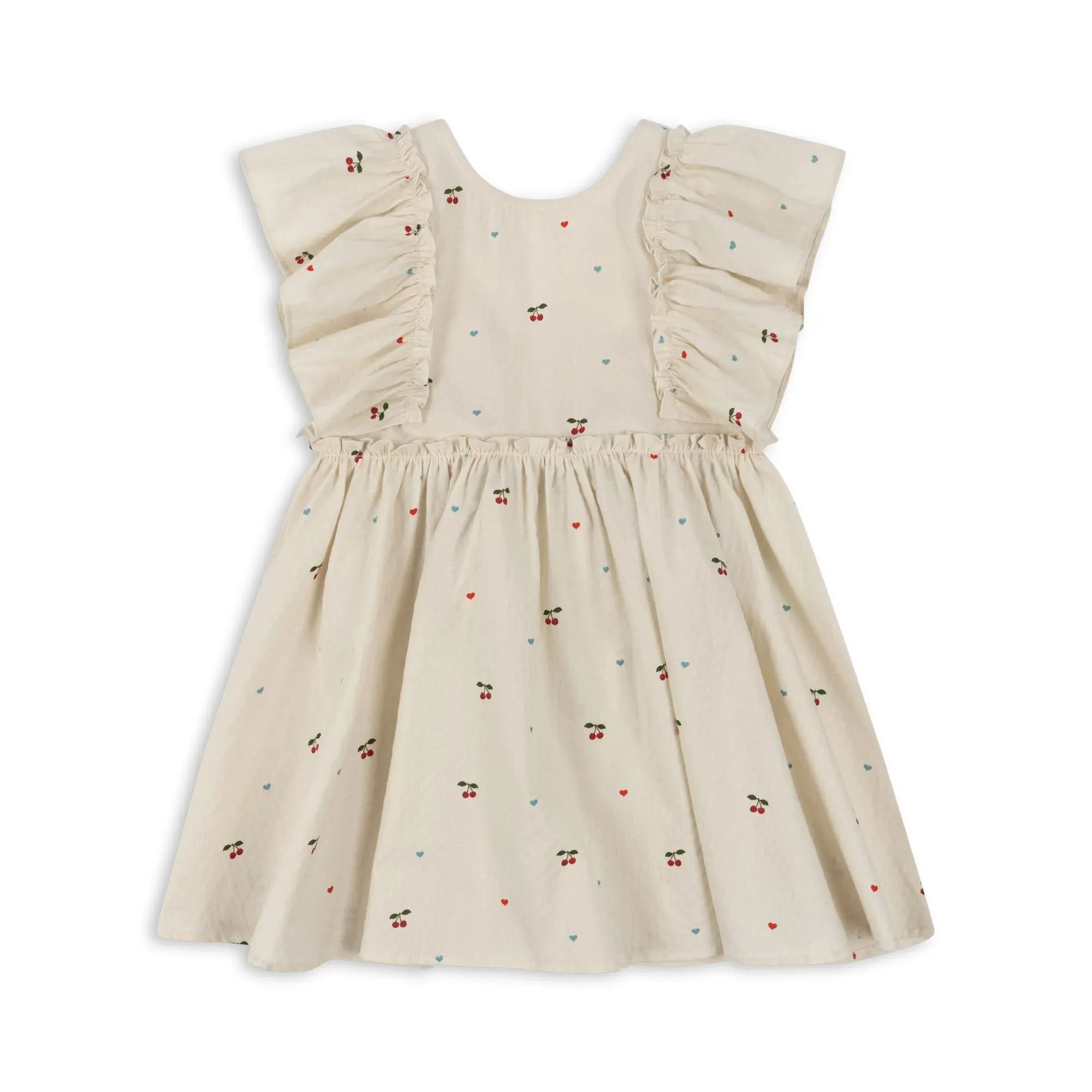 EVIA BOW DRESS - CHERRY COEUR