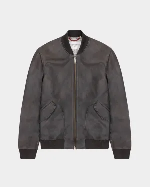 EXCLUSIVE SURPLU LEATHER JACKET IN BLUE
