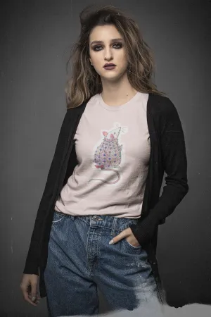 Faberge Mouse Unisex Jersey Short Sleeve Tee - Designed by Sadie Rothenberg (Pink)