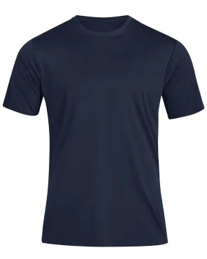 FASKUNOIE Mens Hiking Shirt UPF 50  Rashguard Lightweight Quick Dry Sun Protection Outdoor Athletic Running Fishing T Shirts Navy Blue