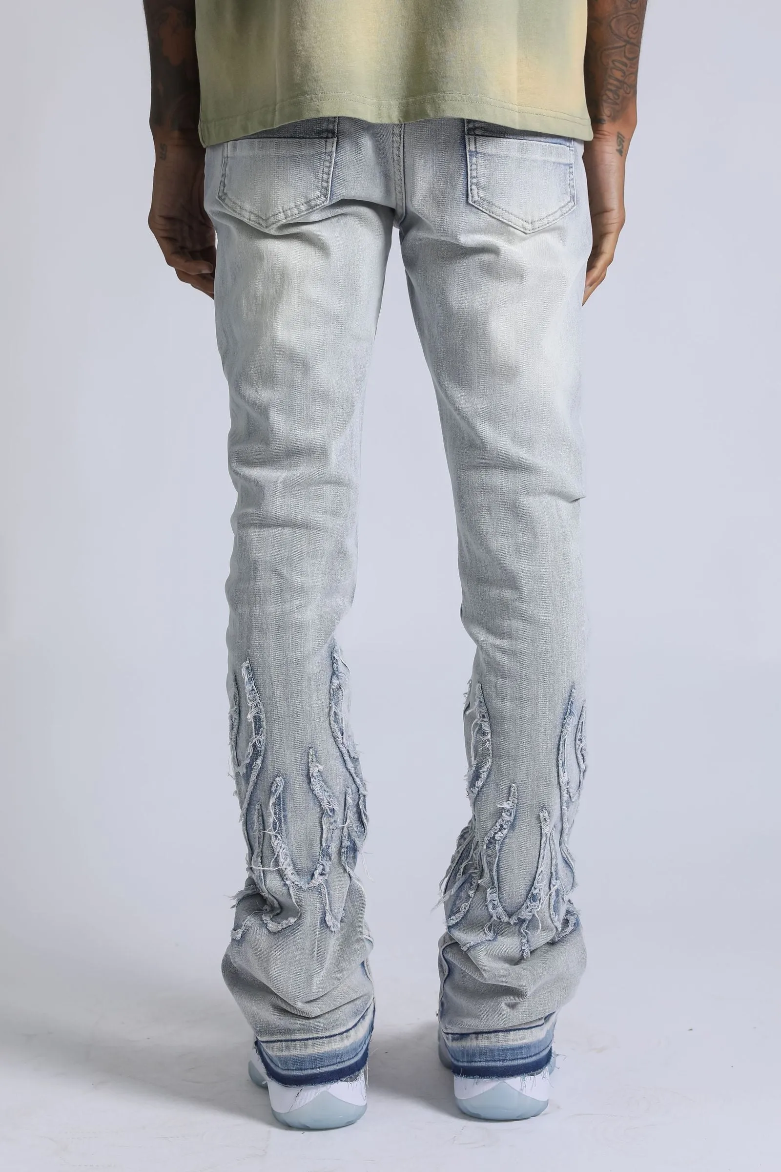 Flames Jean - Light Wash