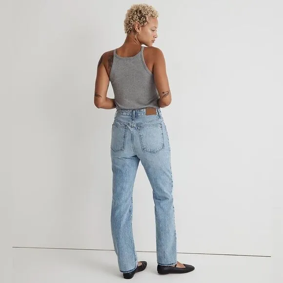 *Flaw - Small Hole Back Pocket* Madewell NWT Petite Curvy 90s Straight Jeans 24P