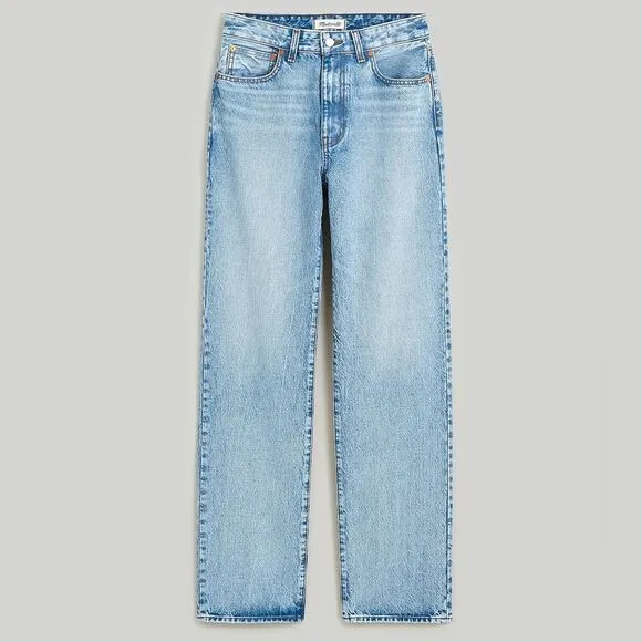 *Flaw - Small Hole Back Pocket* Madewell NWT Petite Curvy 90s Straight Jeans 24P