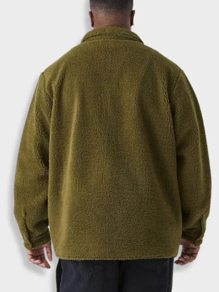 Fleece jackets - with pockets and practical buttons for men
