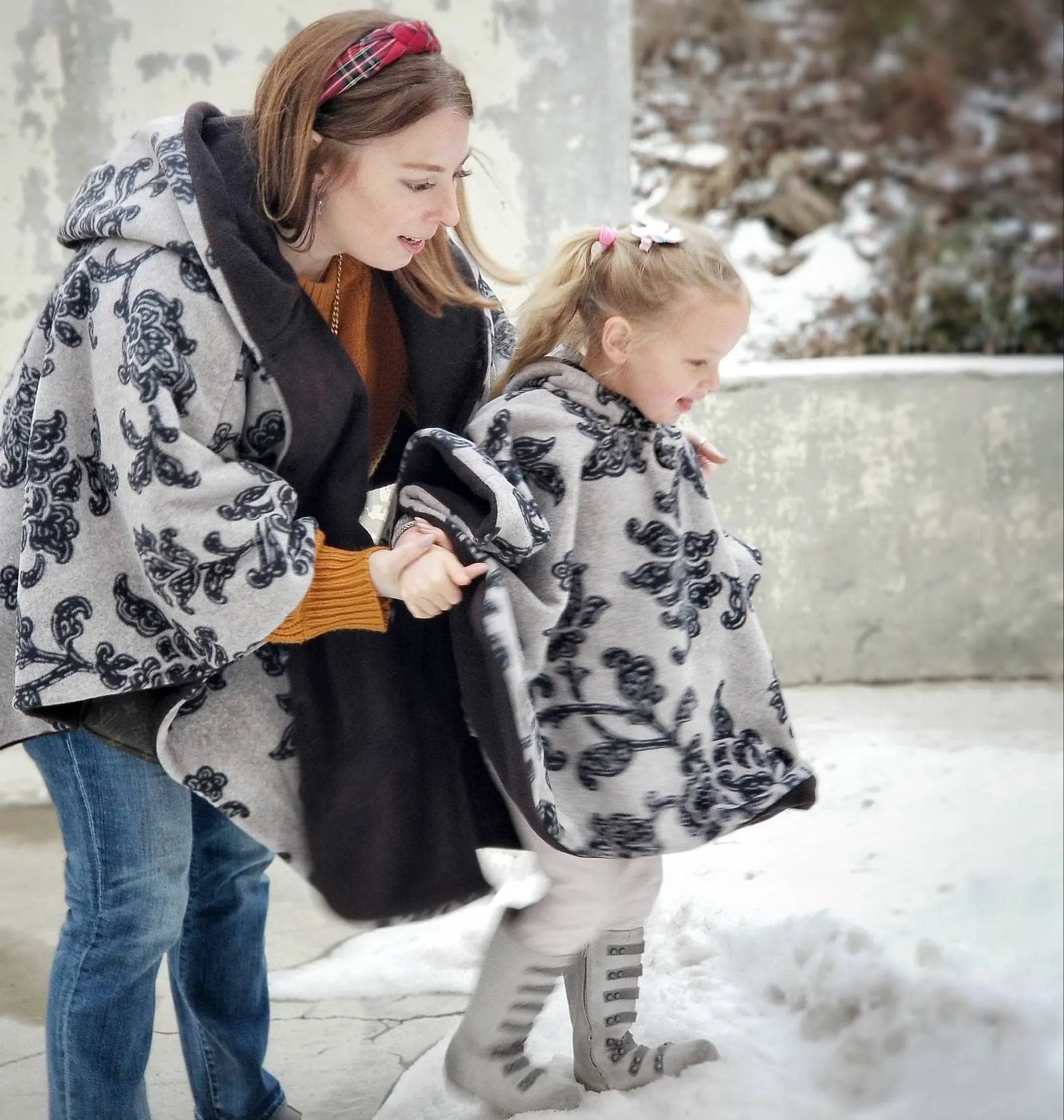 Floral Fleece Car Seat Poncho