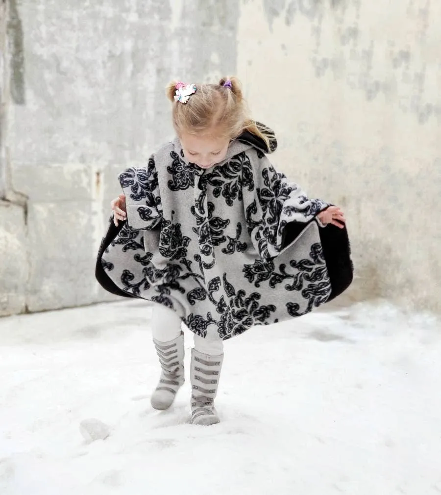 Floral Fleece Car Seat Poncho
