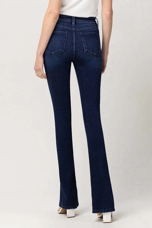 Flying Monkey High Rise Slim Straight W/Slit Jeans