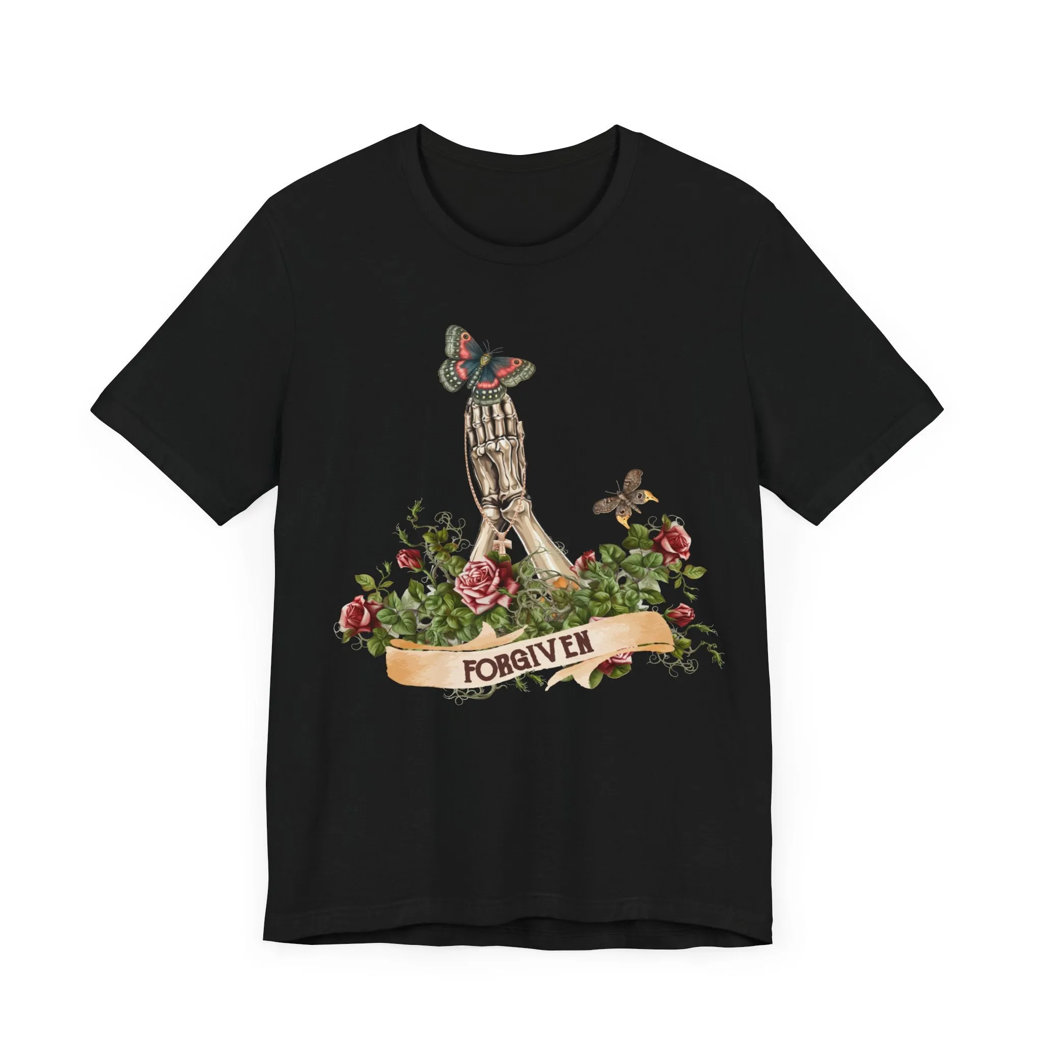 Forgiven skeleton Unisex Jersey Short Sleeve Tee