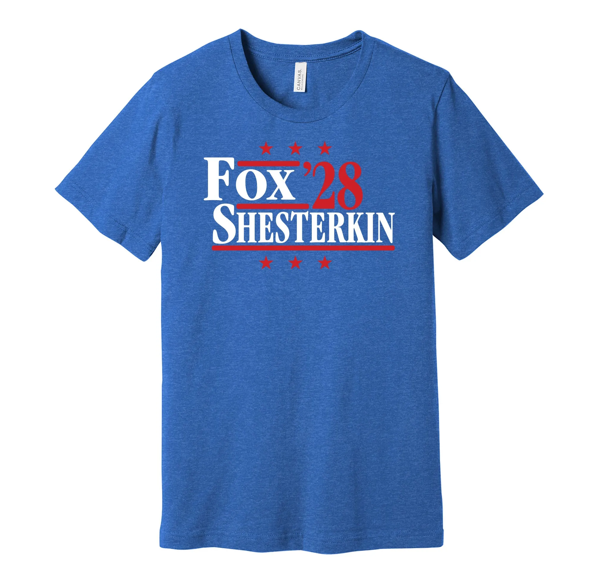 Fox & Shesterkin '28 - New York Hockey Political Campaign Parody T-Shirt - Hyper Than Hype Shirts