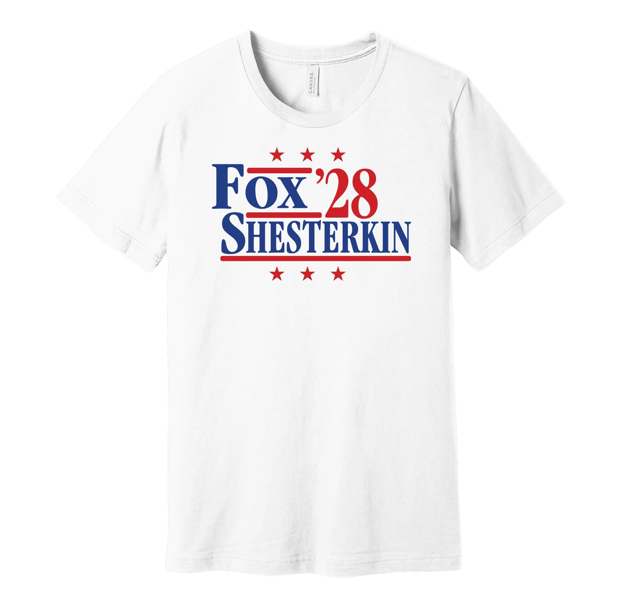 Fox & Shesterkin '28 - New York Hockey Political Campaign Parody T-Shirt - Hyper Than Hype Shirts