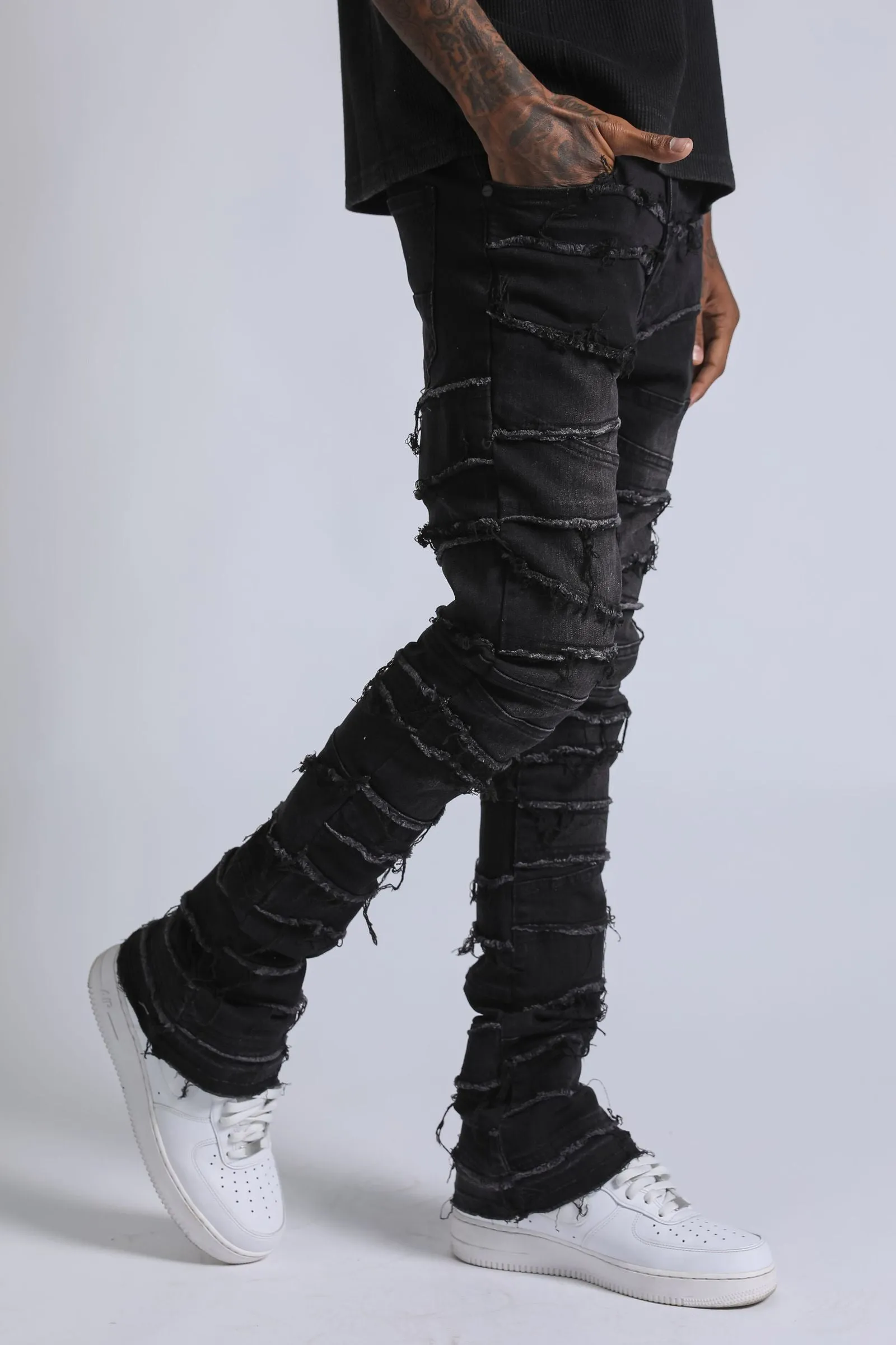 Fray Jean - Washed Black