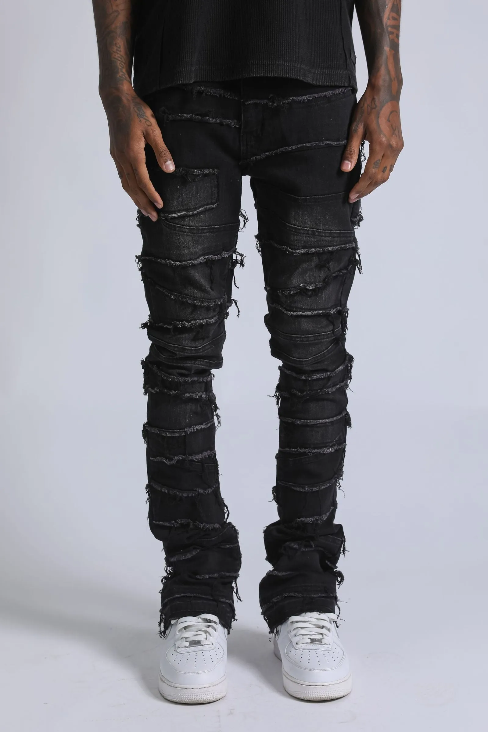 Fray Jean - Washed Black