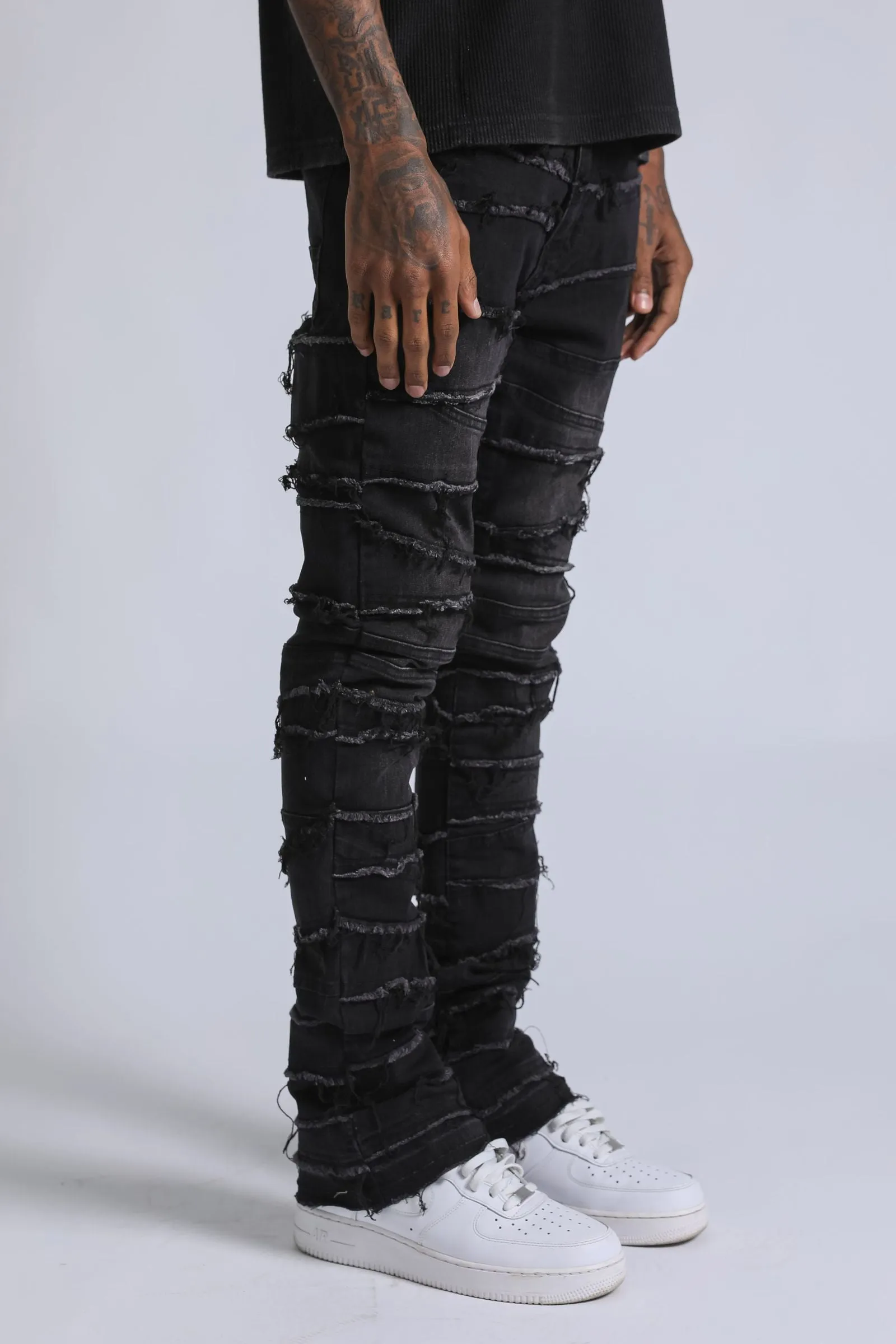 Fray Jean - Washed Black