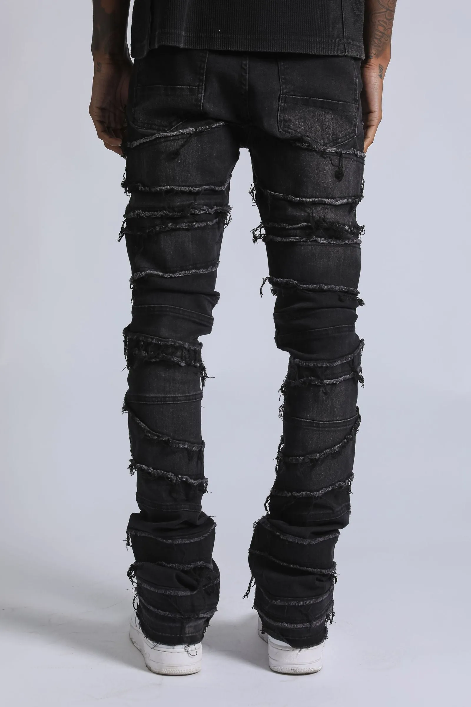Fray Jean - Washed Black