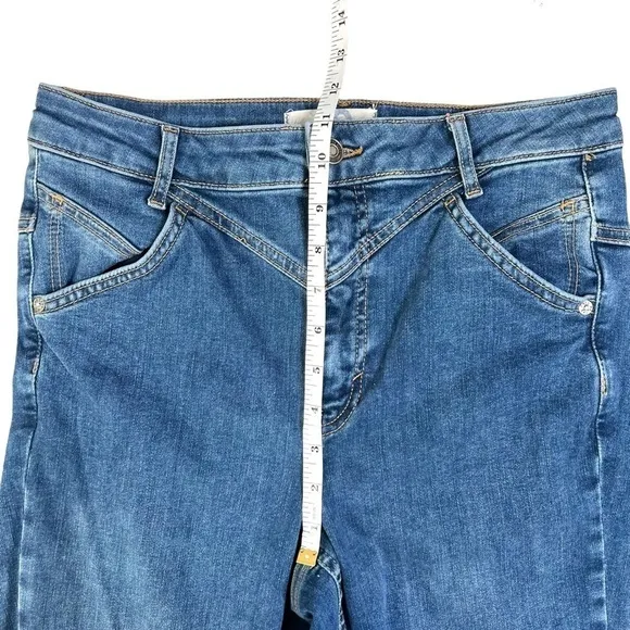 Free People We The Free Riley Seamed Cropped Ankle Length Skinny Jeans Size 30