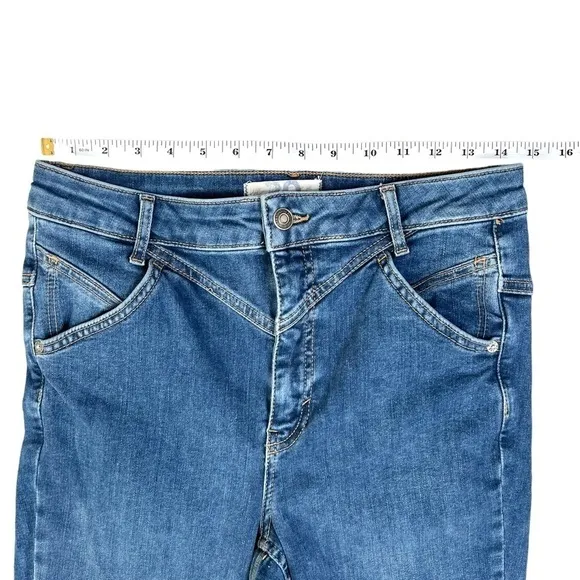Free People We The Free Riley Seamed Cropped Ankle Length Skinny Jeans Size 30