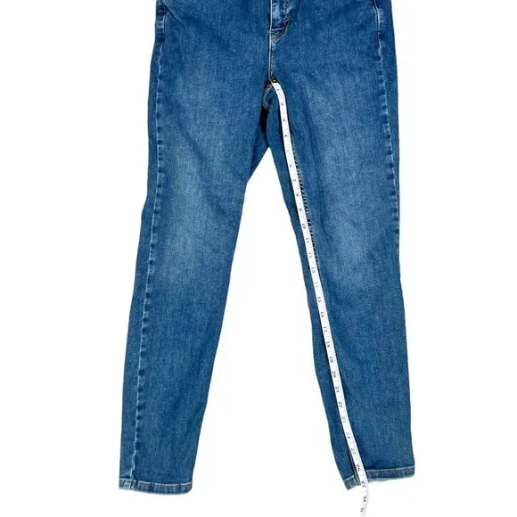Free People We The Free Riley Seamed Cropped Ankle Length Skinny Jeans Size 30