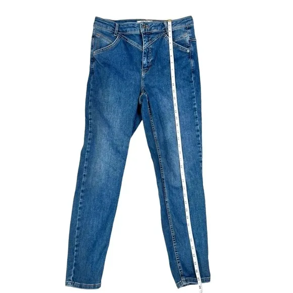 Free People We The Free Riley Seamed Cropped Ankle Length Skinny Jeans Size 30