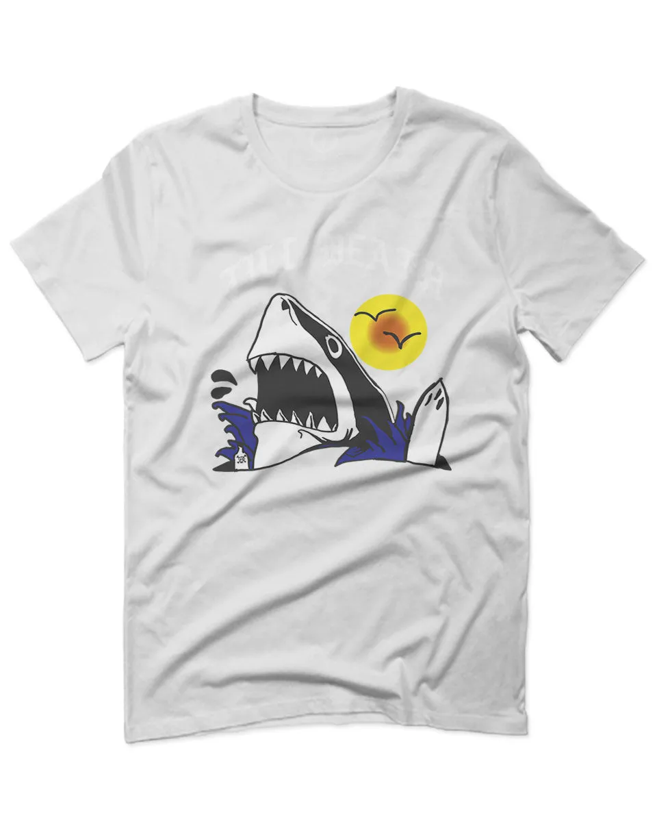 Front Shark Summer Vibe Cool Graphic Surf Till Death Society For men T Shirt