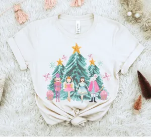 Fun Christmas Nutcracker Sublimation Tees by Party On Design: LG Unisex / cream