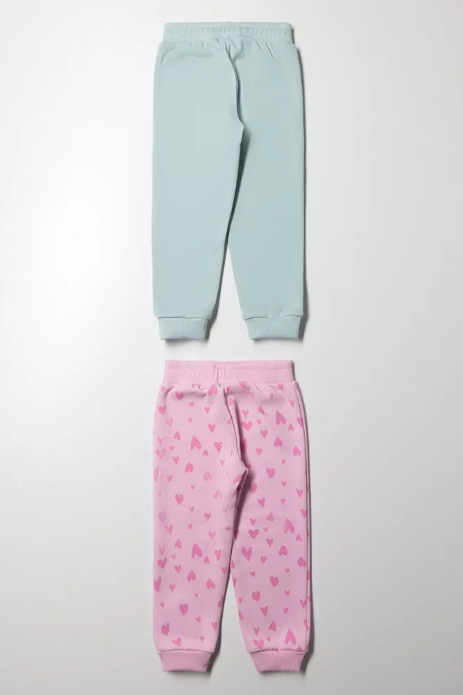 Gabby's Dollhouse 2 Pack Trackpants Light Green And Pink