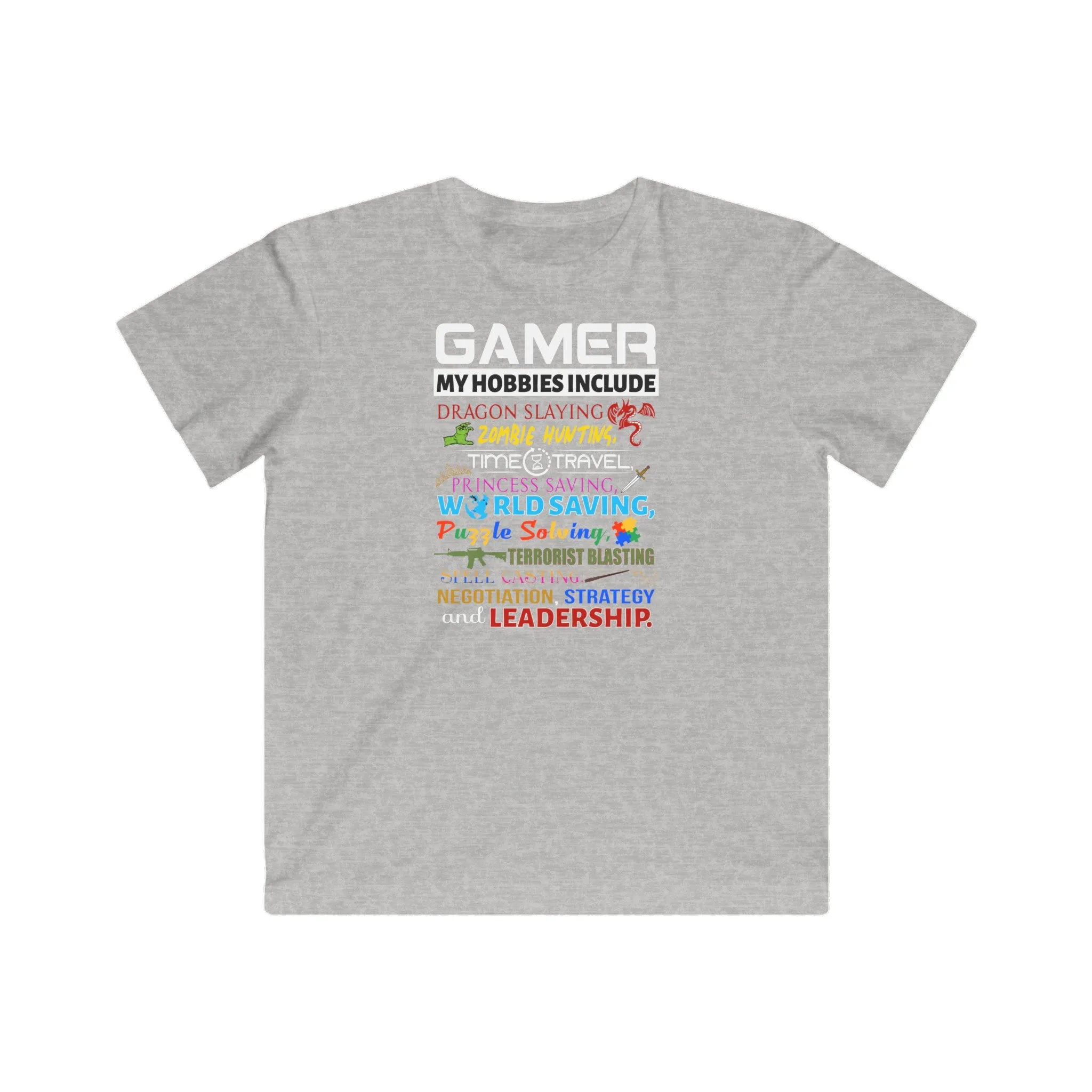 Gamer Hobbies Kids Fine Jersey Gaming Tee