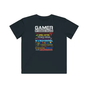 Gamer Hobbies Kids Fine Jersey Gaming Tee