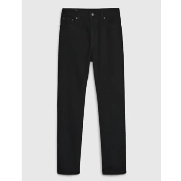 GAP High Rise 90's Style Cheeky Straight Black Wash Jeans Size 12 TALL MSRP $80