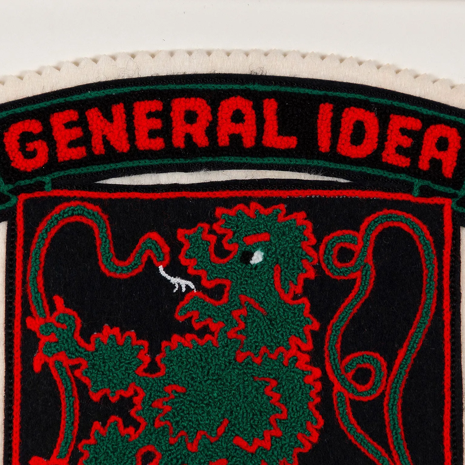 GENERAL IDEA "OUROBOROS" CHENILLE CREST, 1988