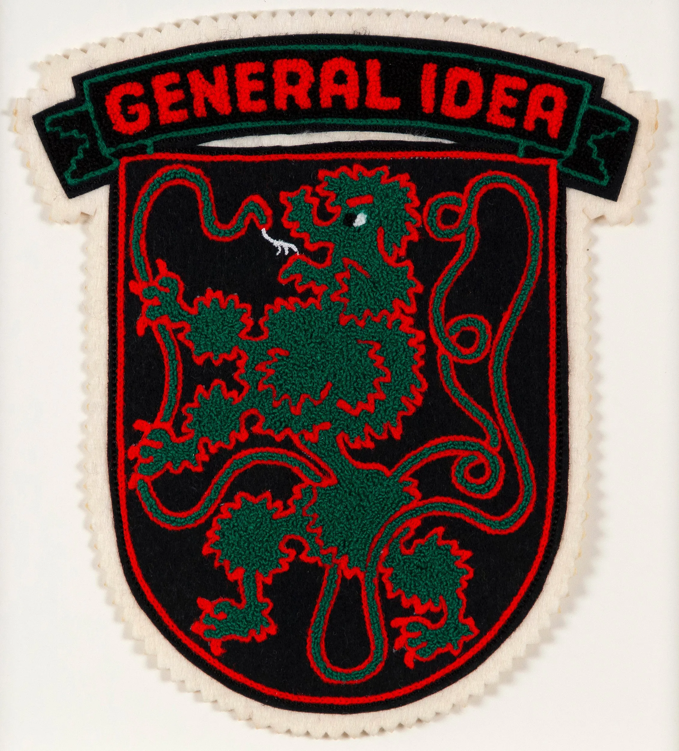 GENERAL IDEA "OUROBOROS" CHENILLE CREST, 1988
