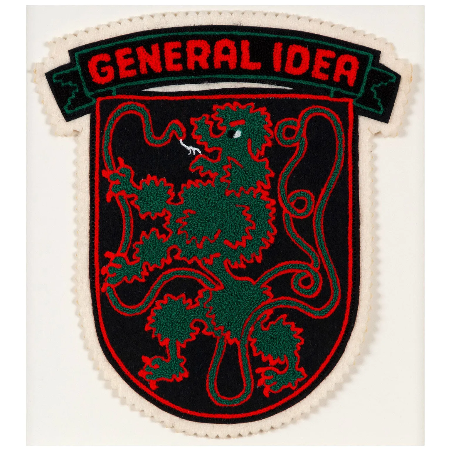 GENERAL IDEA "OUROBOROS" CHENILLE CREST, 1988