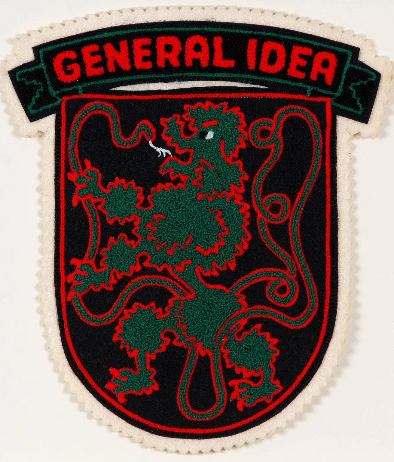 GENERAL IDEA "OUROBOROS" CHENILLE CREST, 1988