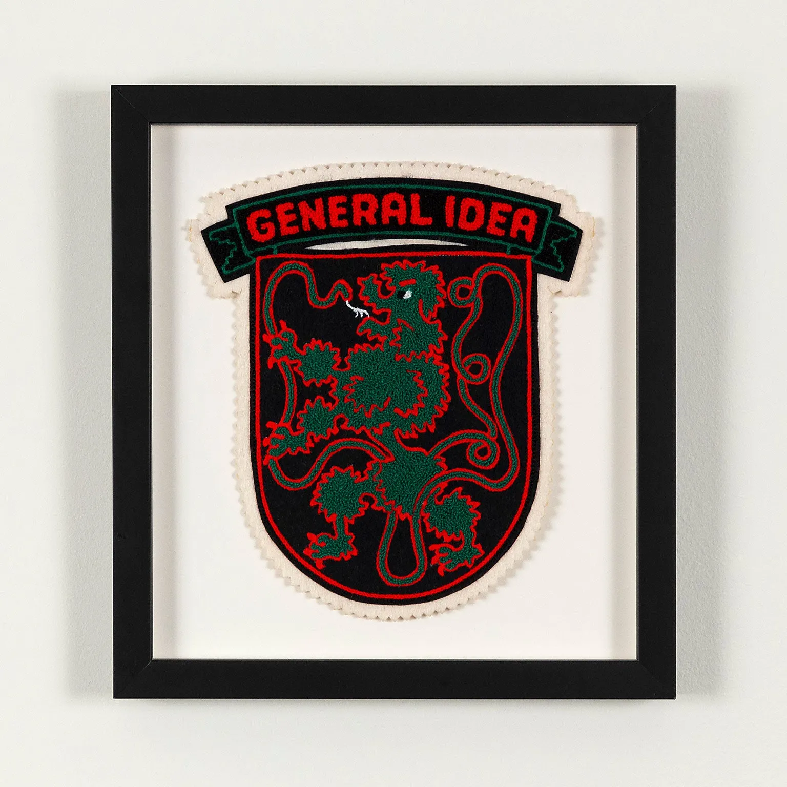 GENERAL IDEA "OUROBOROS" CHENILLE CREST, 1988