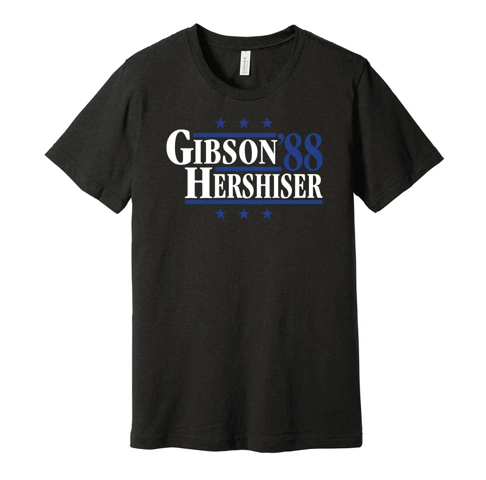 Gibson & Hershiser '88 - Los Angeles Baseball Legends Political Campaign Parody T-Shirt - Hyper Than Hype Shirts