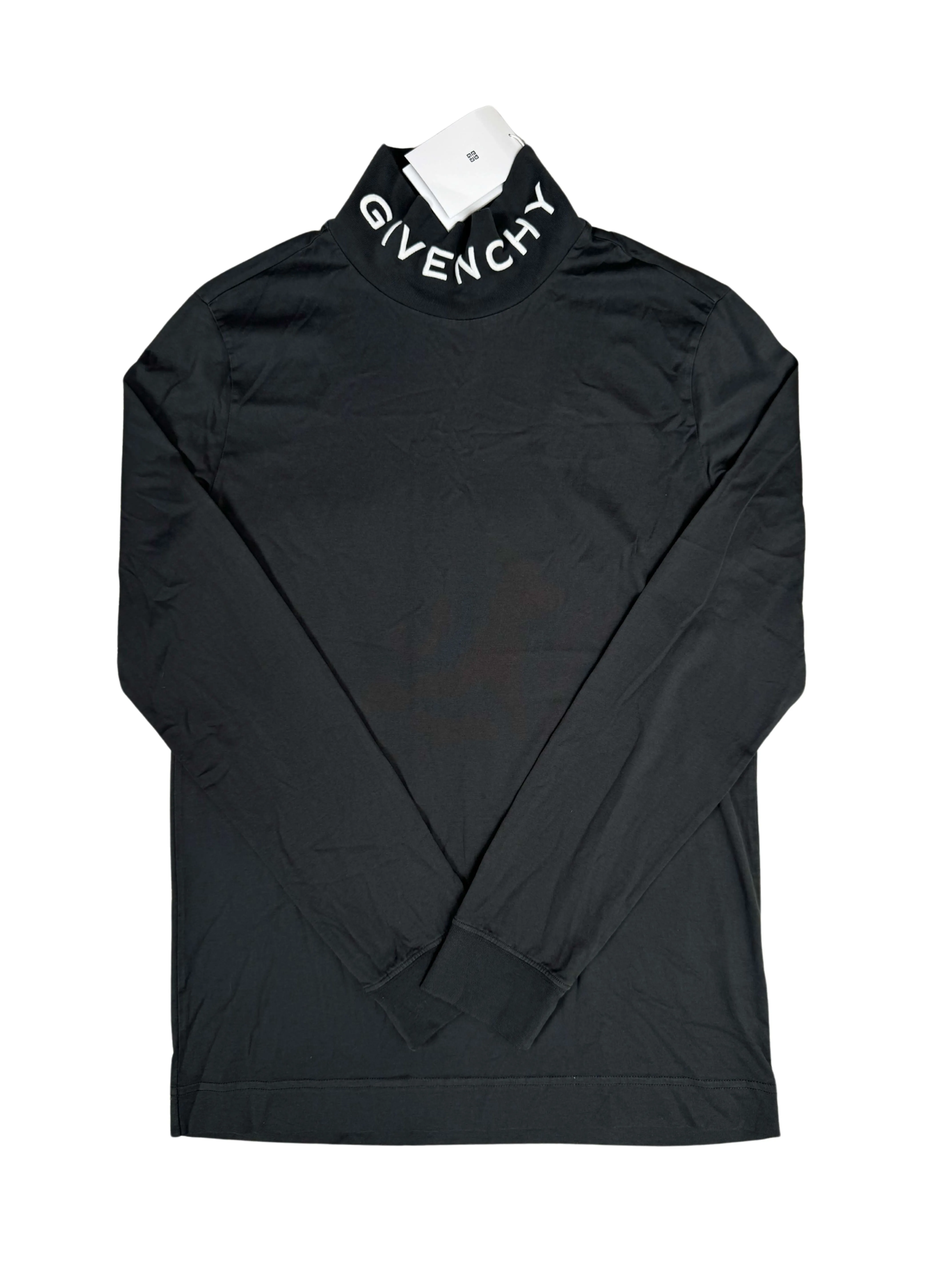 Givenchy Embroidered Cotton Turtleneck - Grey (Unused)