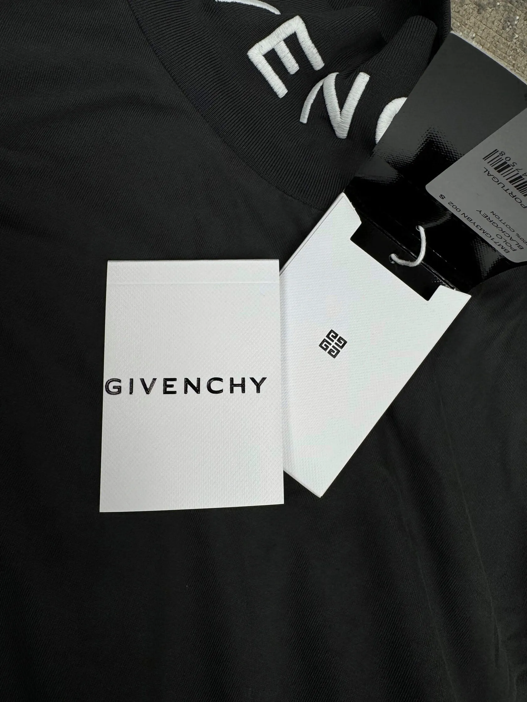 Givenchy Embroidered Cotton Turtleneck - Grey (Unused)