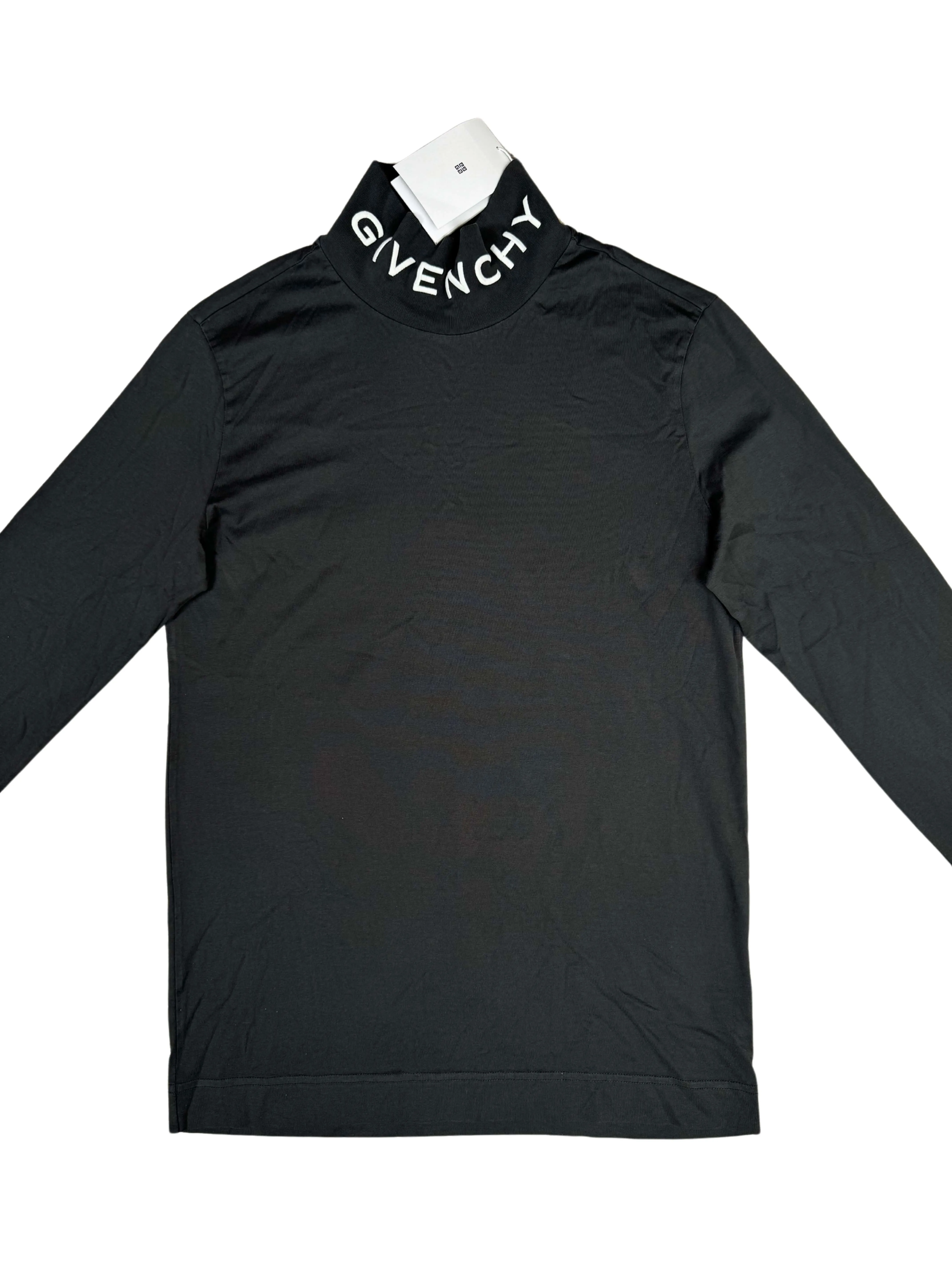 Givenchy Embroidered Cotton Turtleneck - Grey (Unused)