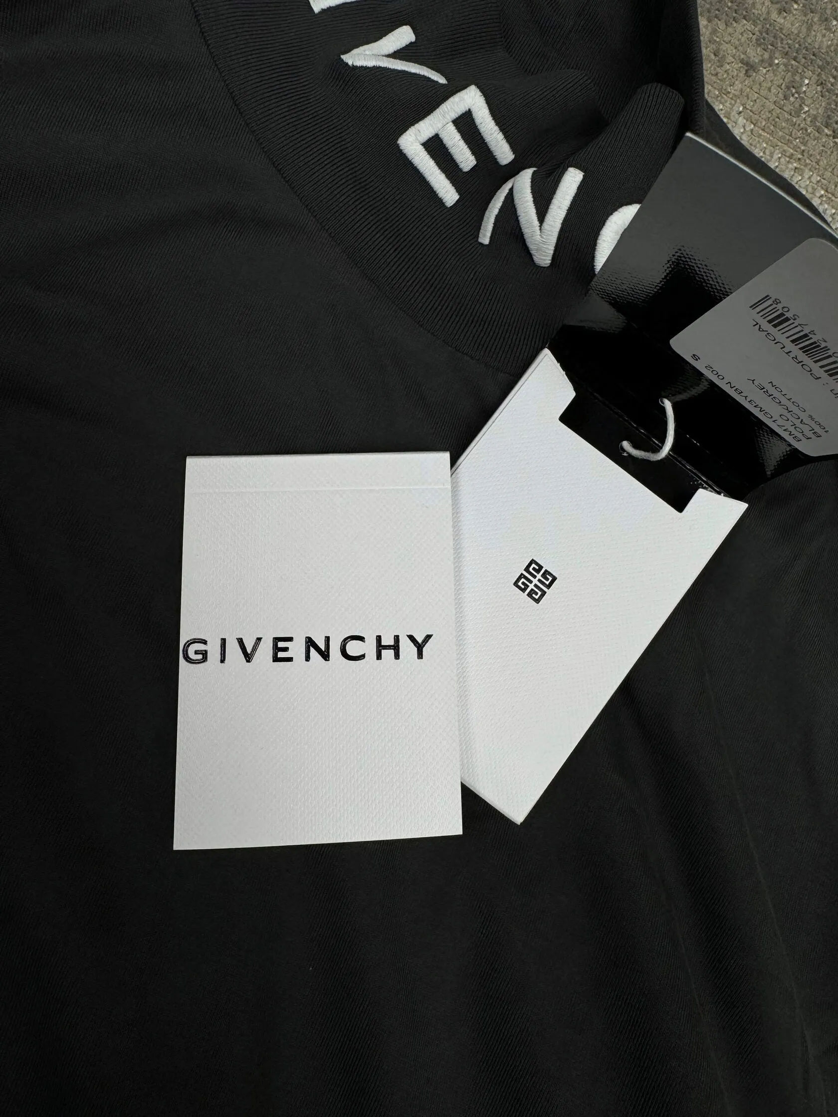 Givenchy Embroidered Cotton Turtleneck - Grey (Unused)
