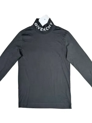 Givenchy Embroidered Cotton Turtleneck - Grey (Unused)