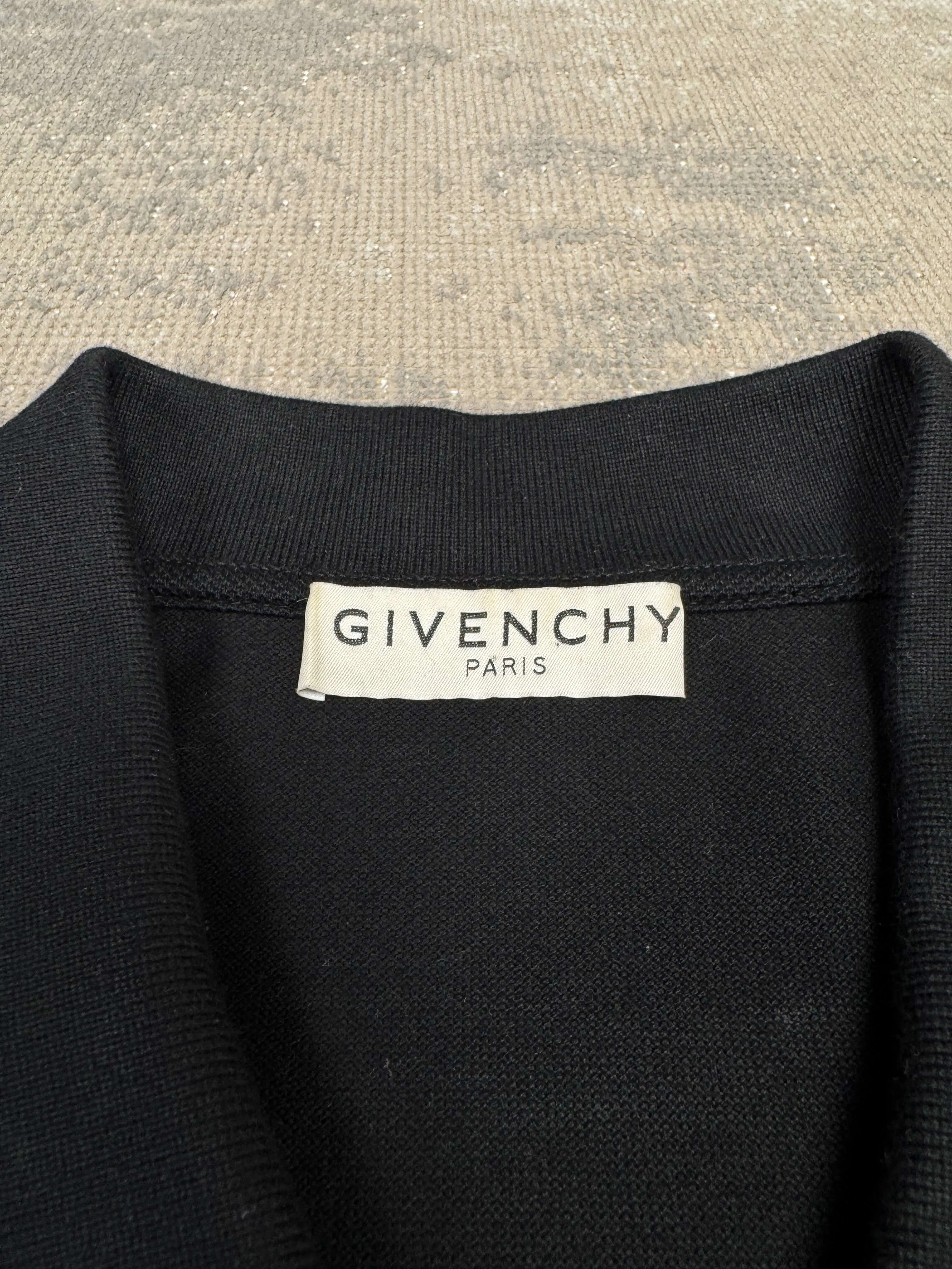 Givenchy Split Polo - Black