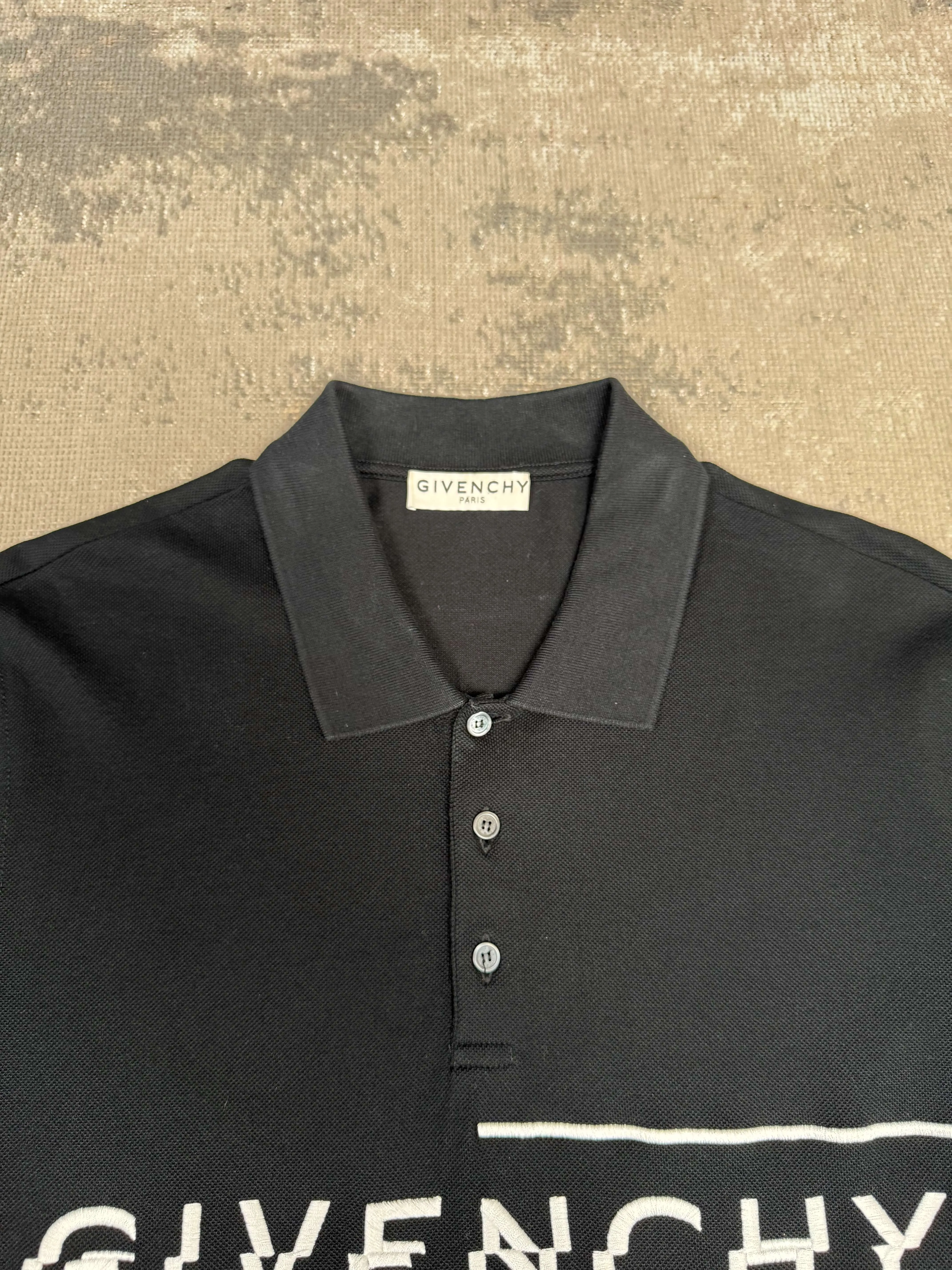 Givenchy Split Polo - Black