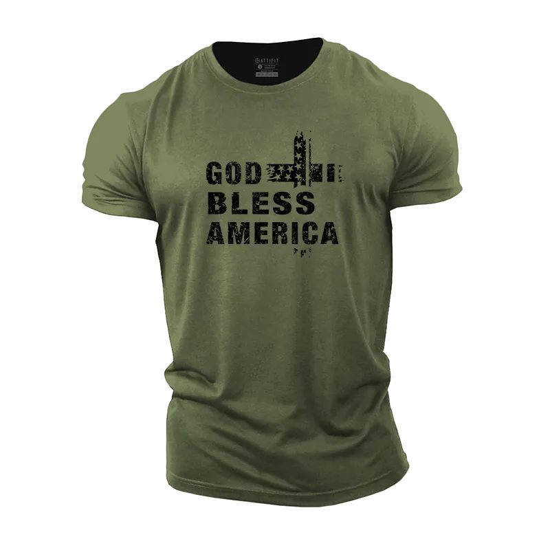 God Bless America Cotton T-Shirt