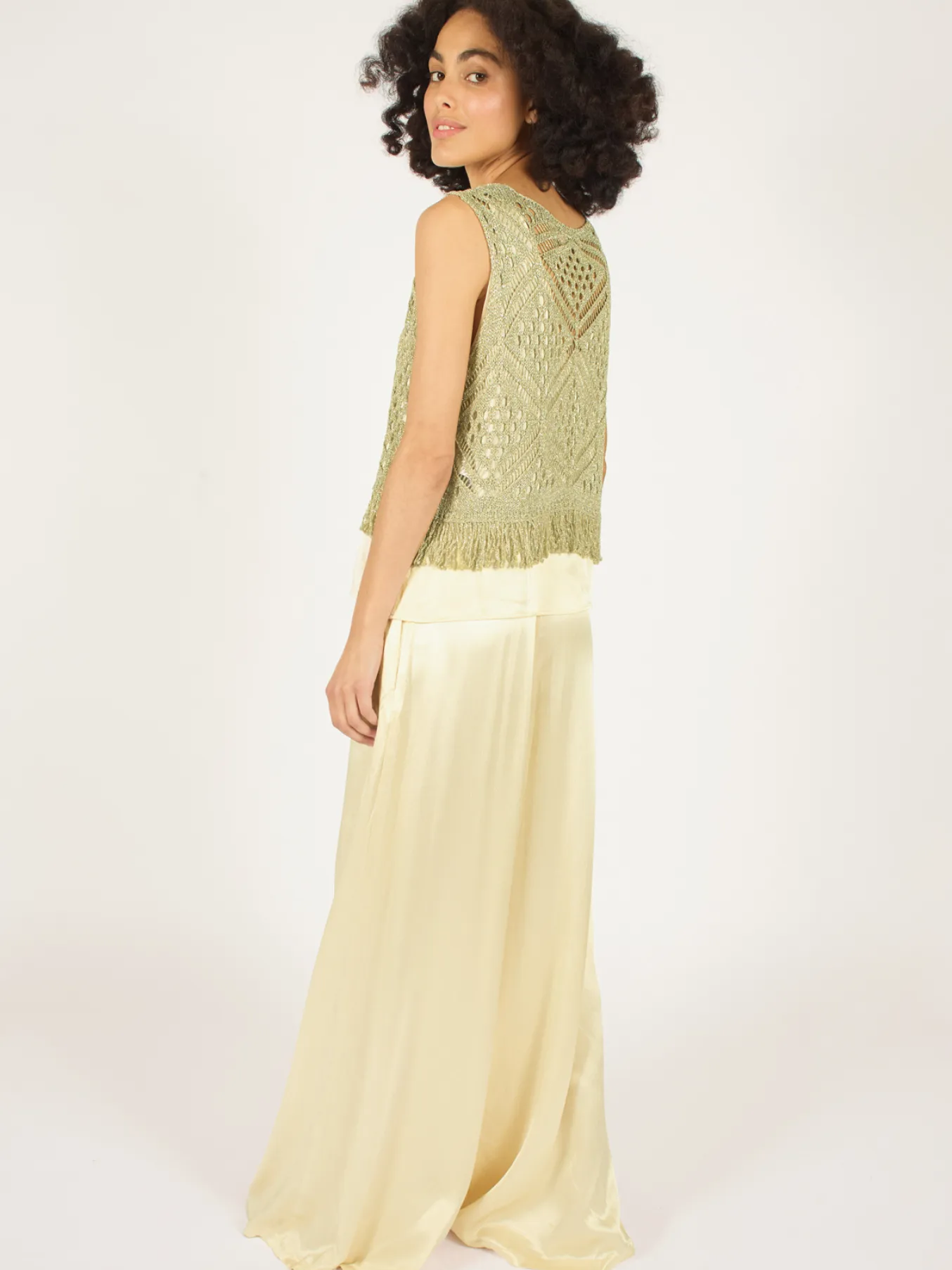 Gold Crochet Bella Top