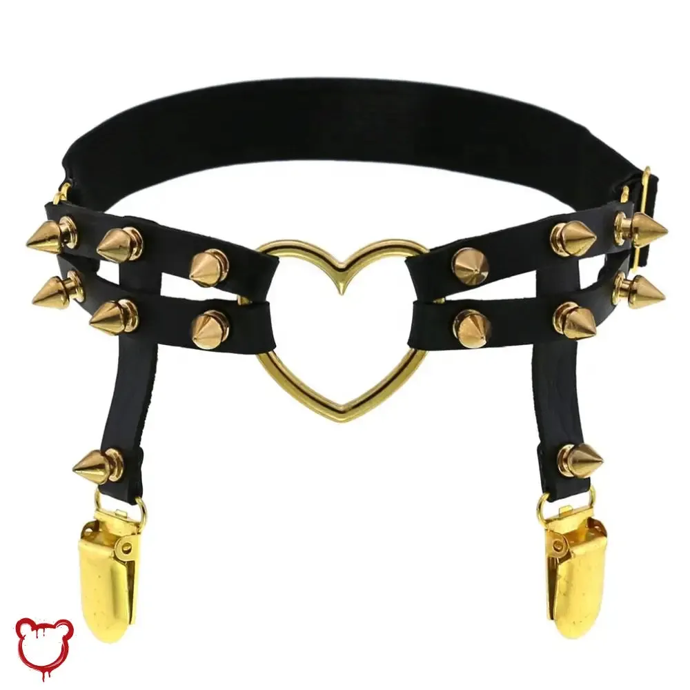 Gothic Leather Garter Belt - Cosplay