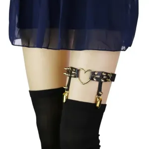 Gothic Leather Garter Belt - Cosplay