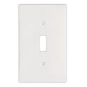 Greek Thassos White Marble Switch Plate Cover, Polished-SINGLE TOGGLE