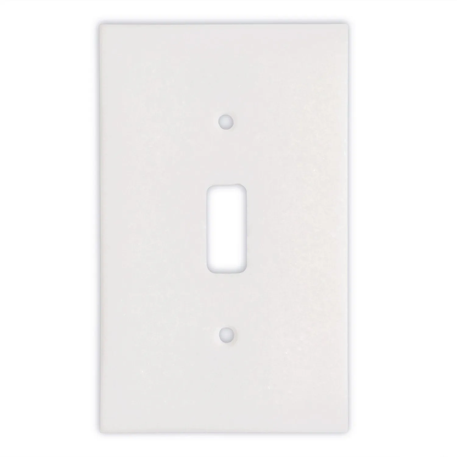 Greek Thassos White Marble Switch Plate Cover, Polished-SINGLE TOGGLE