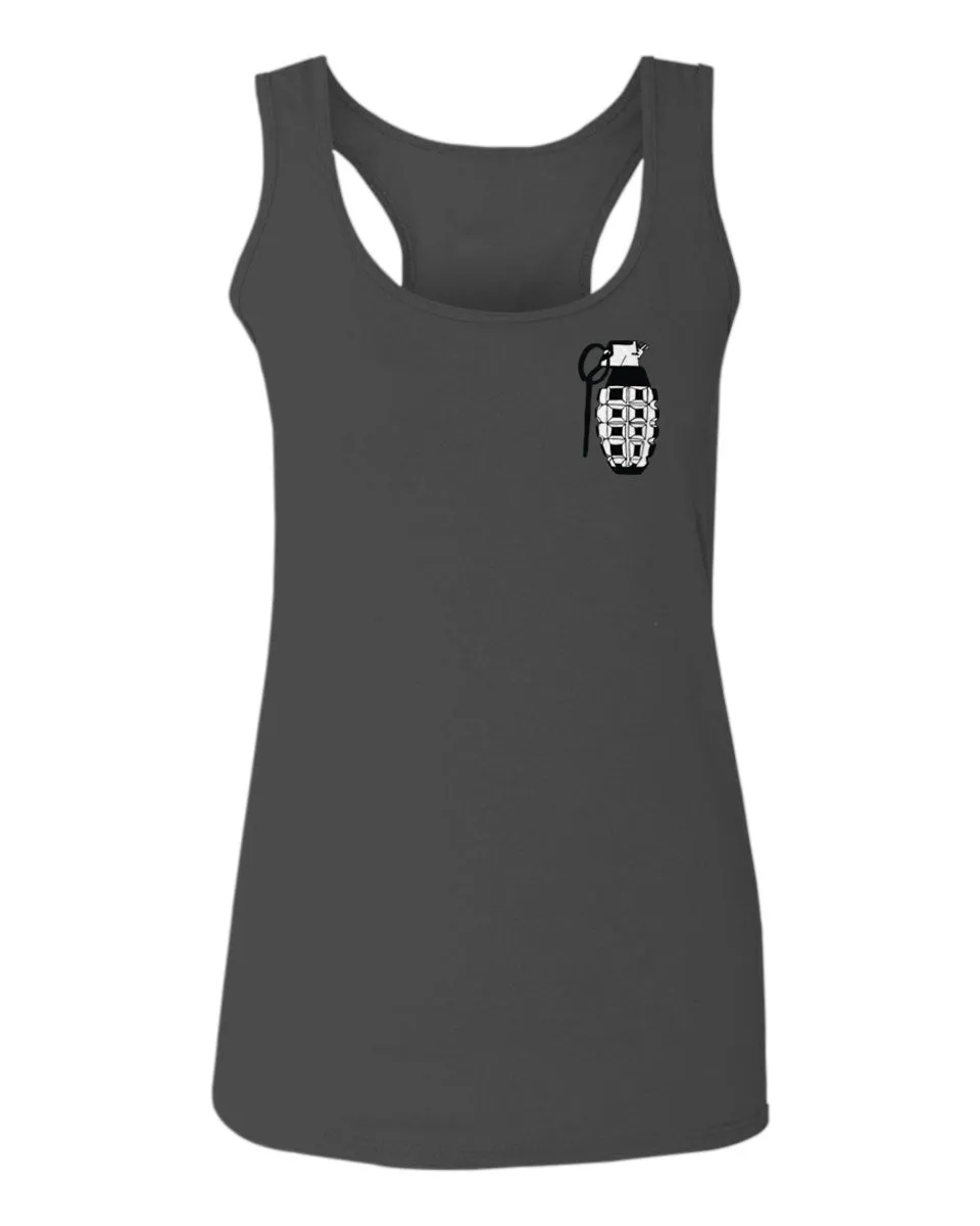 Grenade Guns Second Amendment American Rights Weapons Military  women's Tank Top sleeveless Racerback