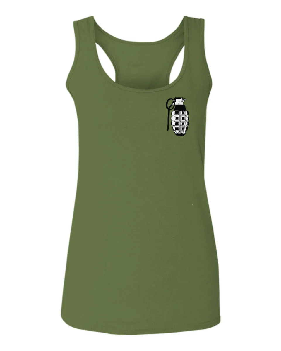 Grenade Guns Second Amendment American Rights Weapons Military  women's Tank Top sleeveless Racerback
